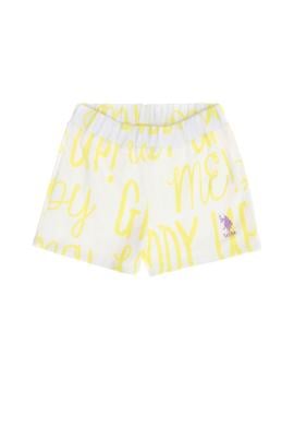 Çocuk Beyaz Örme Şort - 50265382004