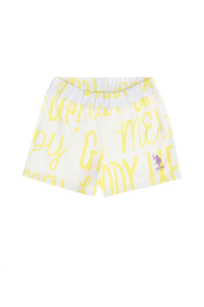 Çocuk Beyaz Örme Şort