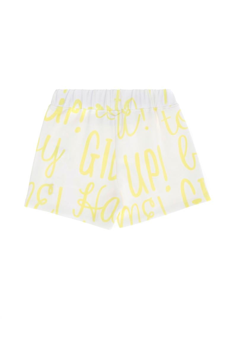 Çocuk Beyaz Örme Şort