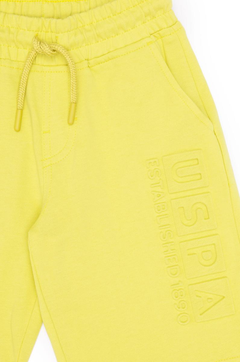 Çocuk Neon Sarı Örme Şort