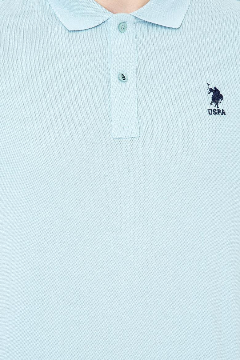 Erkek Açık İndigo Basic Tişört - 50222614131