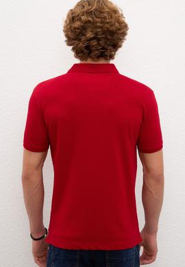 Erkek Bordo Basic Tişört - 50222622062