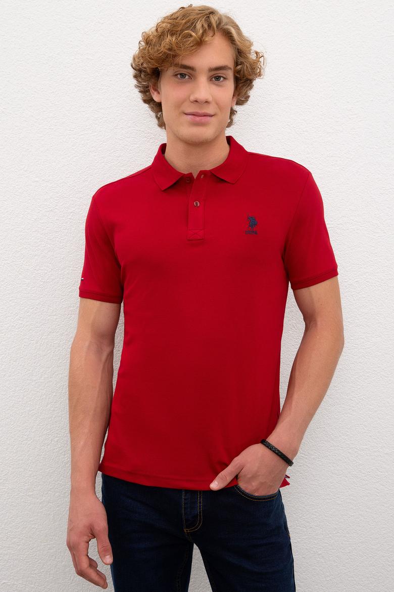 Erkek Bordo Basic Tişört