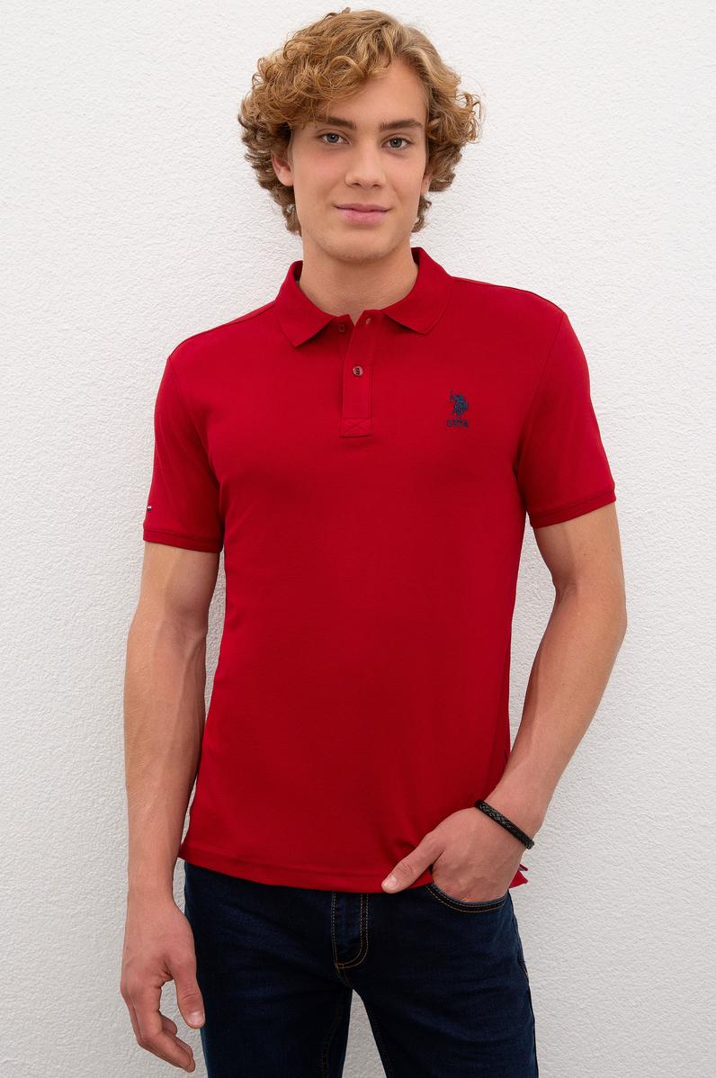 Erkek Bordo Basic Tişört