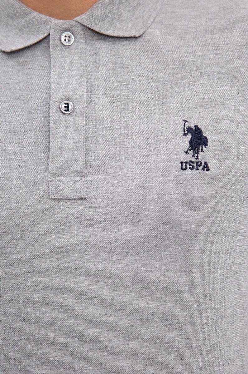 Erkek Gri Melanj Basic Tişört