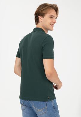 Erkek Koyu Yeşil Basic Tişört - 50224066049
