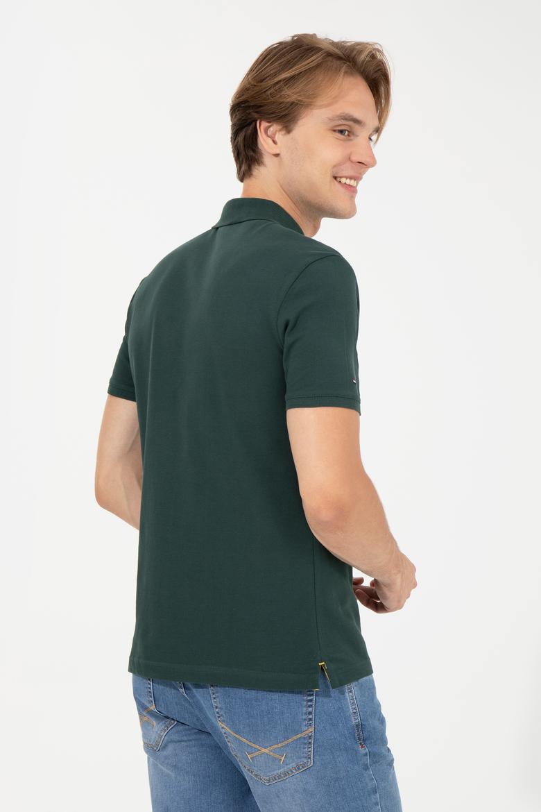 Erkek Koyu Yeşil Basic Tişört - 50224066049