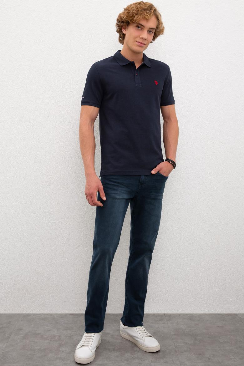 Erkek Koyu Lacivert Basic Tişört - 50224609017