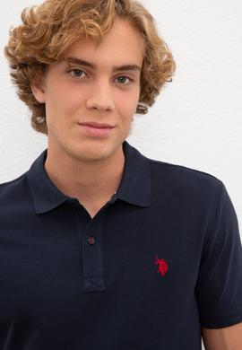 Erkek Koyu Lacivert Basic Tişört - 50224609017