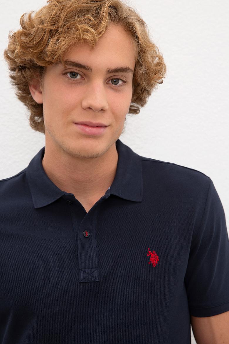 Erkek Koyu Lacivert Basic Tişört - 50224609017