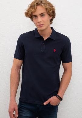 Erkek Koyu Lacivert Basic Tişört - 50224609017