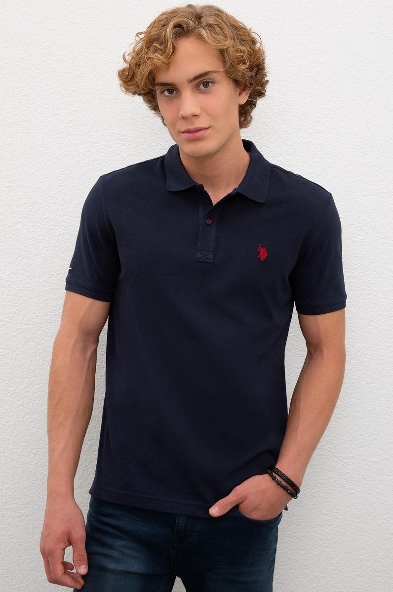 Erkek Koyu Lacivert Basic Tişört