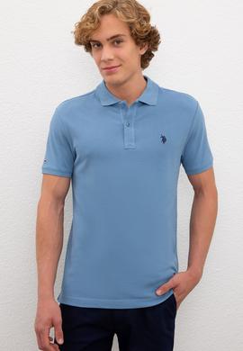 Erkek İndigo Basic Tişört - 50224609064