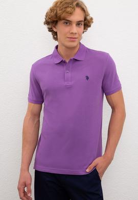 Erkek Menekşe Basic Tişört - 50224609123