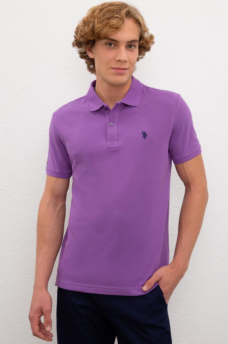 Erkek Menekşe Basic Tişört