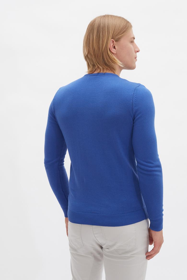 Erkek Koyu Mavi Basic Kazak - 50224739060