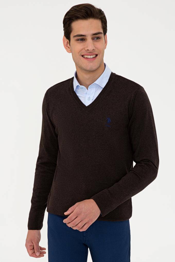 Erkek Kahverengi Basic Kazak