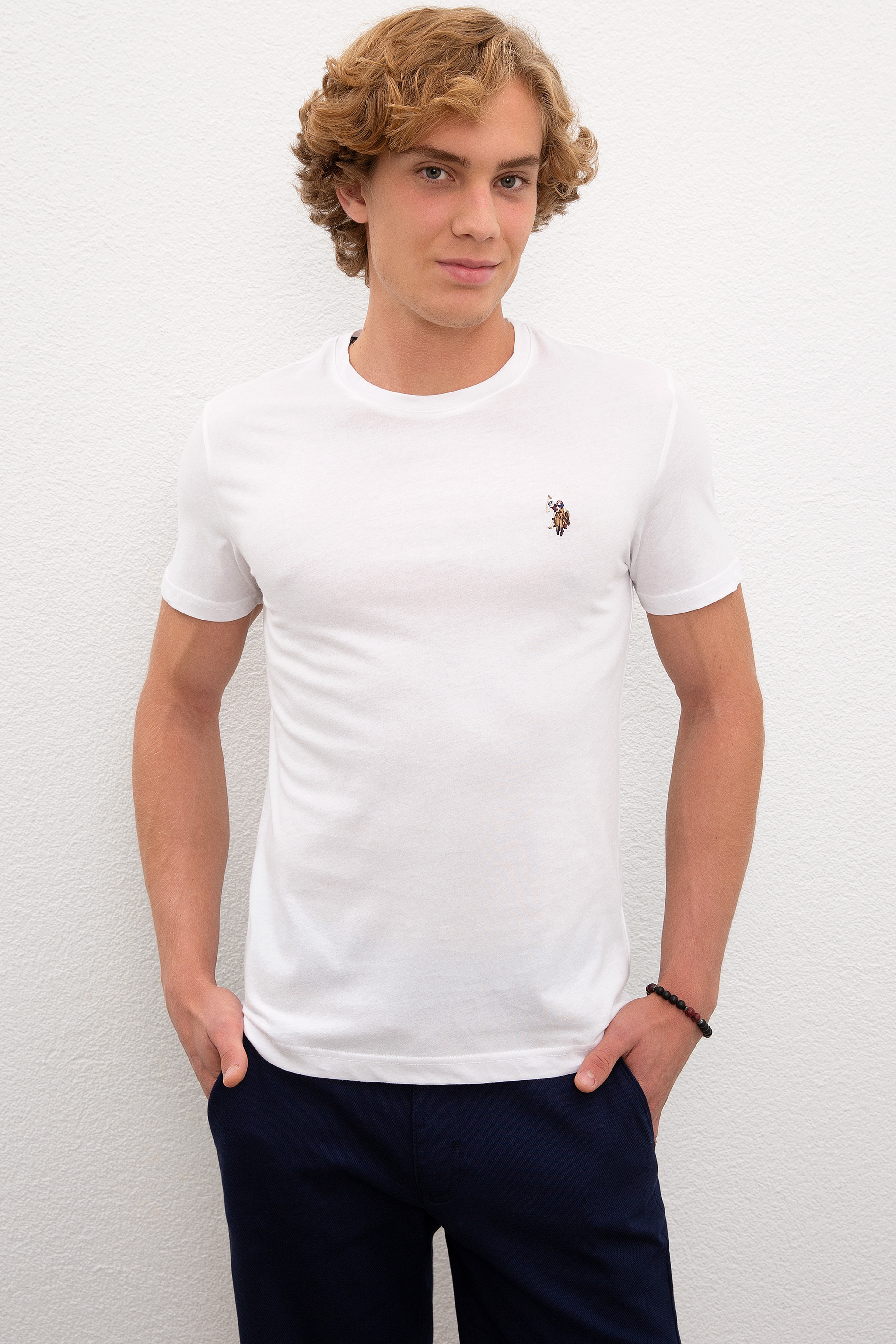 Erkek Beyaz T-Shirt - Image 1