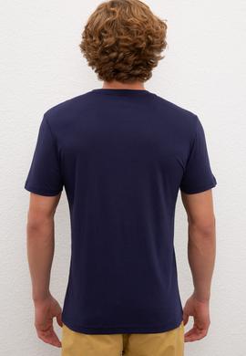 Erkek Lacivert T-Shirt - 50230888016