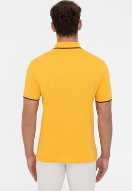 Erkek Sarı Polo Yaka Basic T-Shirt - 50231766005