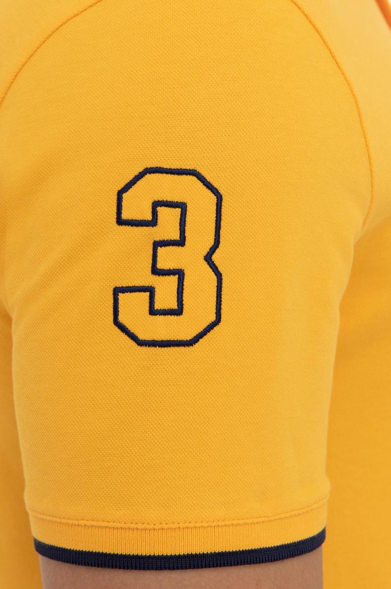 Erkek Sarı Polo Yaka Basic T-Shirt