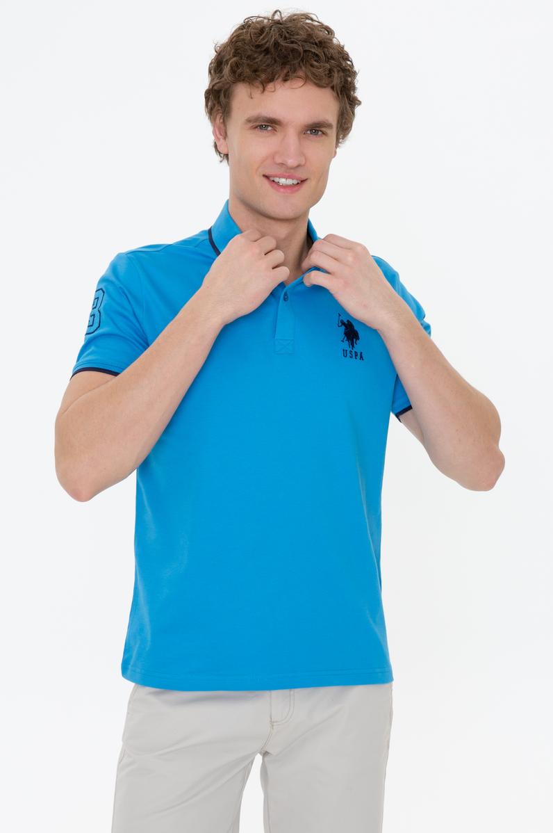 Erkek Kobalt Mavi Basic Tişört