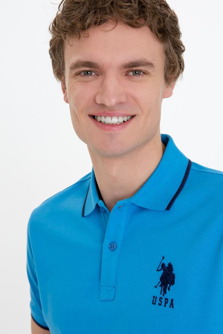 Erkek Kobalt Mavi Basic Tişört - 50231766026