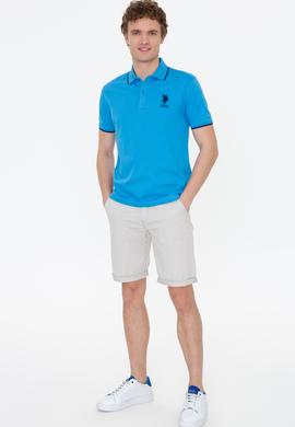 Erkek Kobalt Mavi Basic Tişört - 50231766026