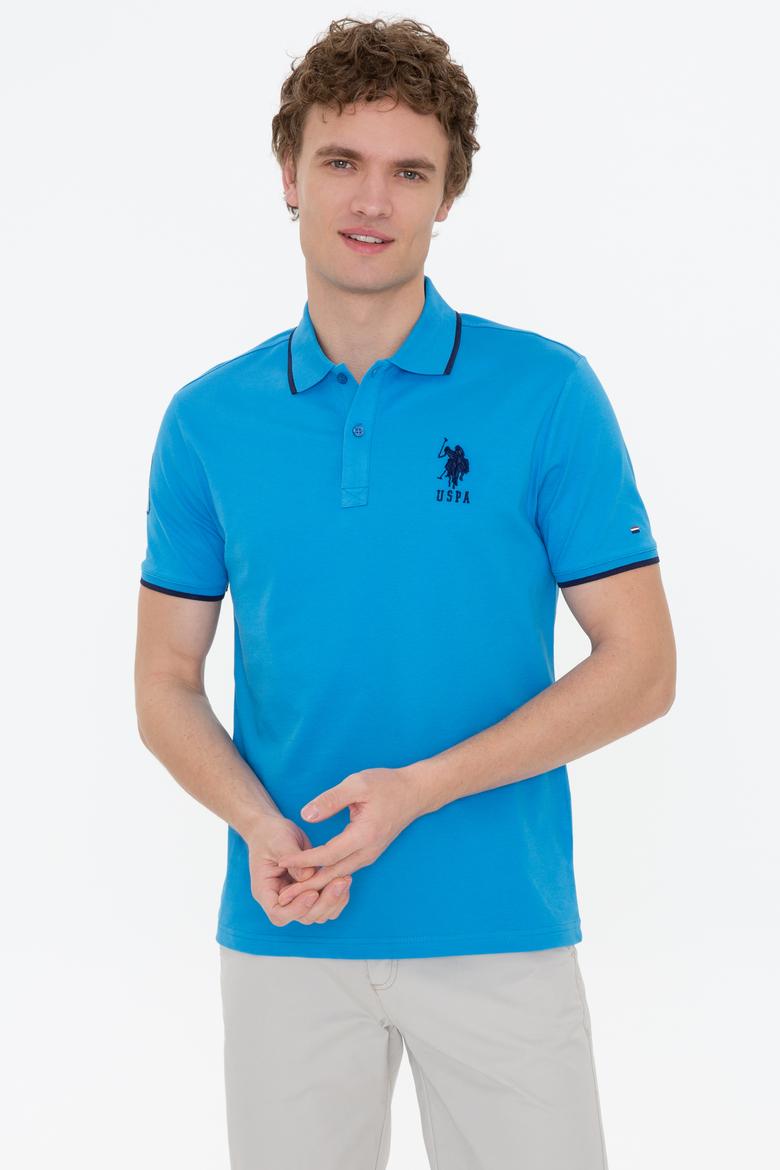 Erkek Kobalt Mavi Basic Tişört - 50231766026