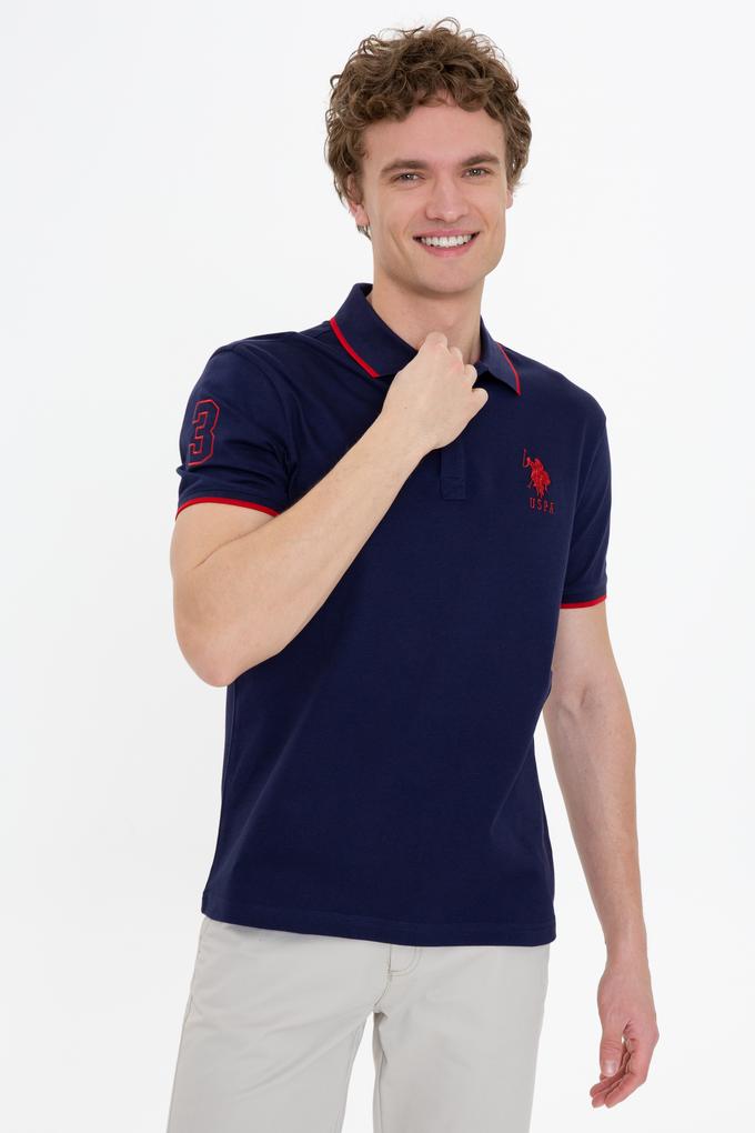 Erkek Lacivert Basic Polo Yaka Tişört