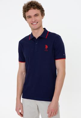 Erkek Lacivert Basic Polo Yaka Tişört - 50231766041