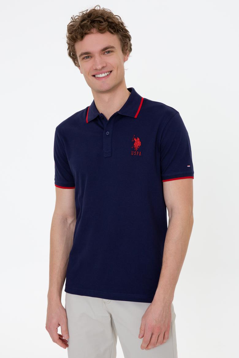 Erkek Lacivert Basic Polo Yaka Tişört - 50231766041