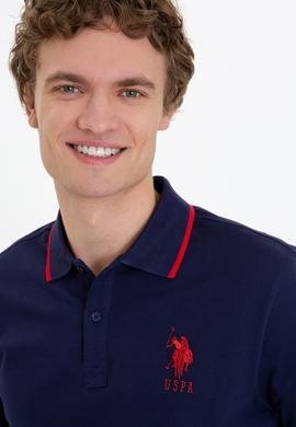 Erkek Lacivert Basic Polo Yaka Tişört - 50231766041