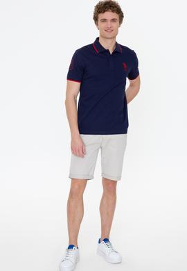 Erkek Lacivert Basic Polo Yaka Tişört - 50231766041