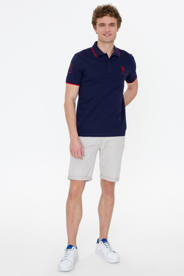 Erkek Lacivert Basic Polo Yaka Tişört - 50231766041