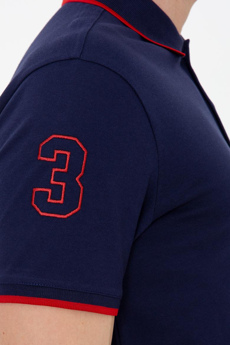 Erkek Lacivert Basic Polo Yaka Tişört - 50231766041