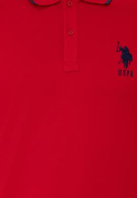 Erkek Kırmızı Polo Yaka Basic T-Shirt - 50231766075