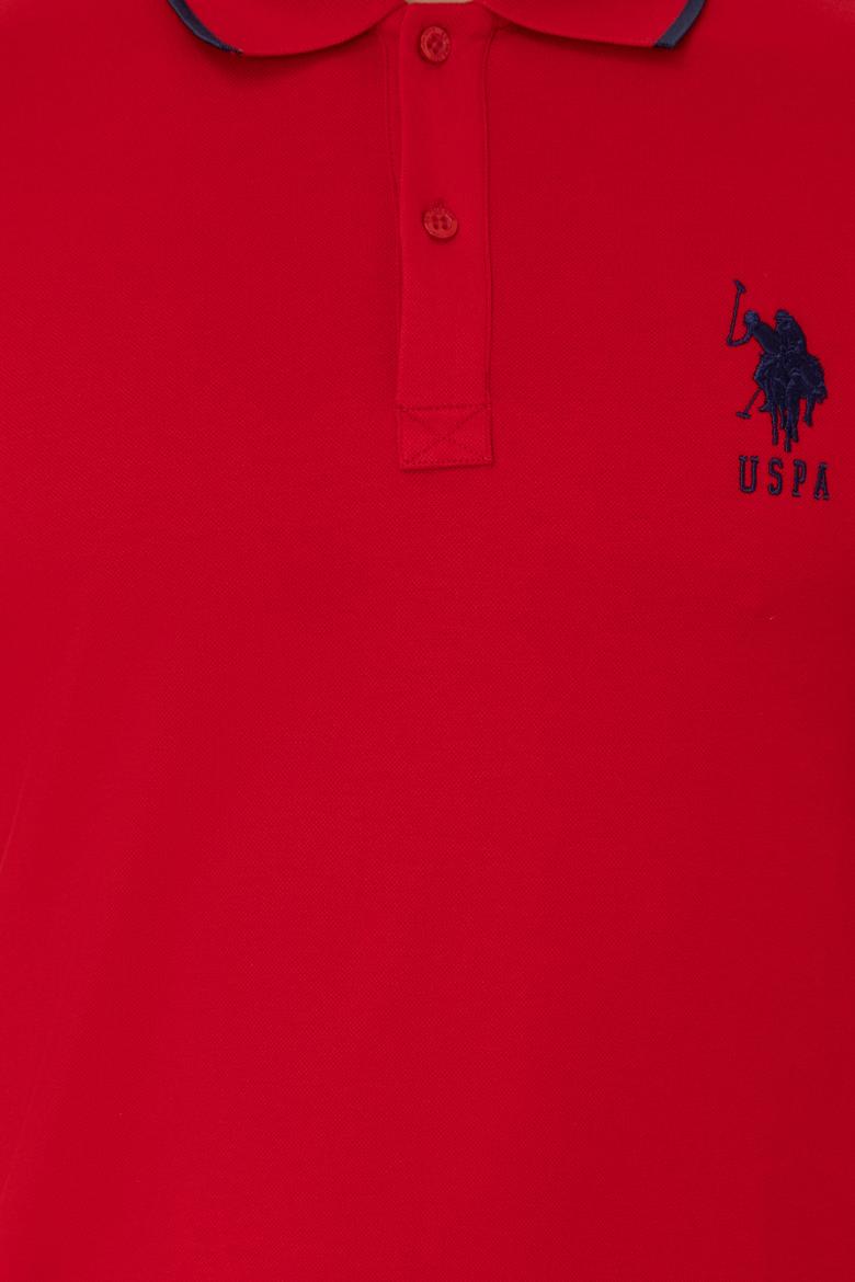 Erkek Kırmızı Polo Yaka Basic T-Shirt - 50231766075