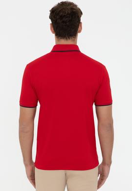 Erkek Kırmızı Polo Yaka Basic T-Shirt - 50231766075