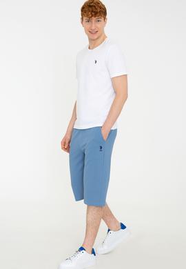 Erkek İndigo Örme Şort - 50232280037