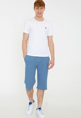 Erkek İndigo Örme Şort - 50232280037