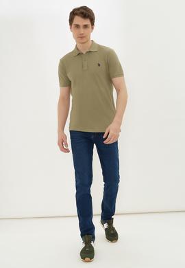 Erkek Haki Basic Tişört - 50232303040