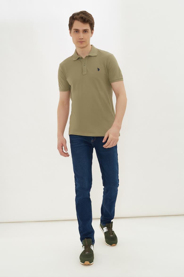 Erkek Haki Basic Tişört - 50232303040