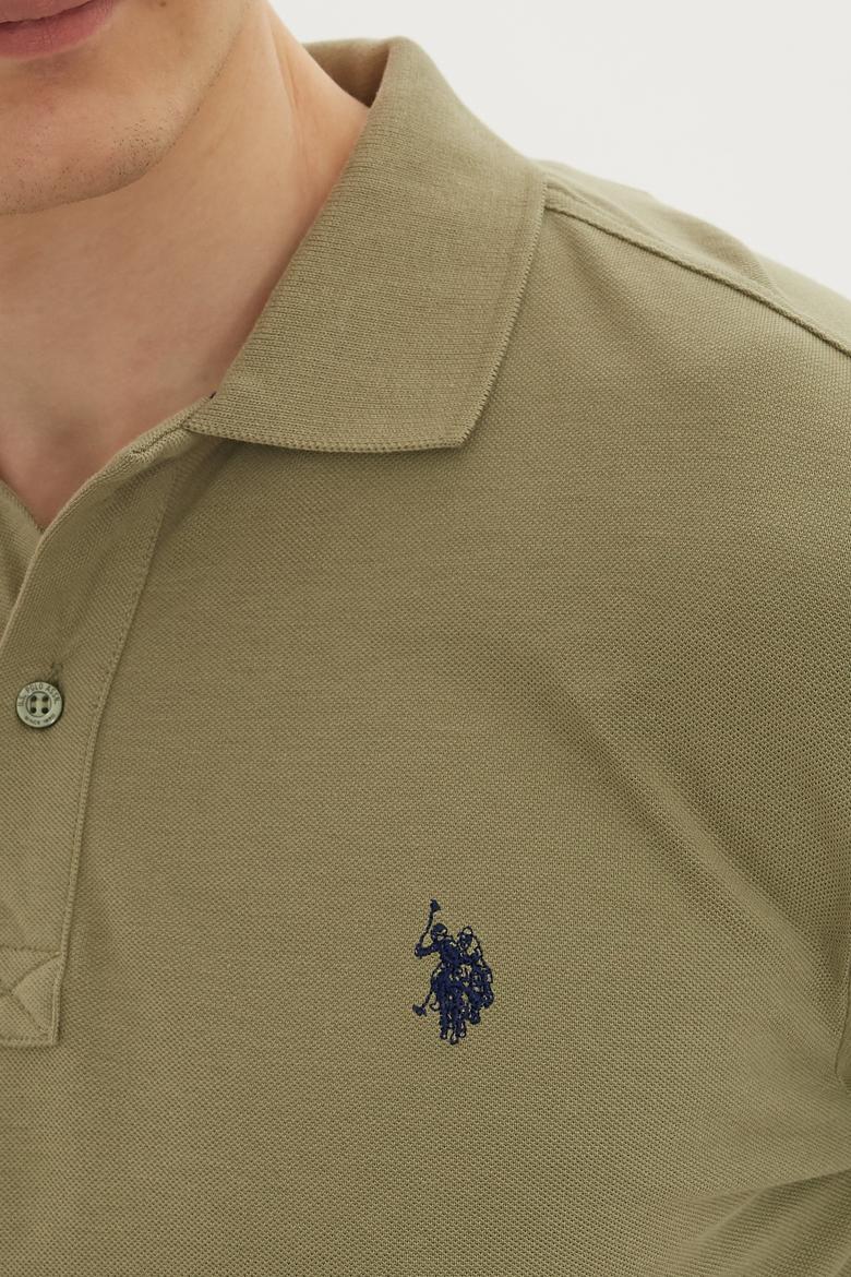 Erkek Haki Basic Tişört - 50232303040