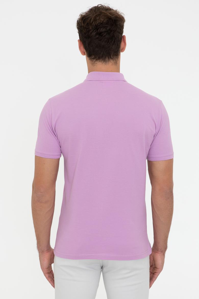 Erkek Eflatun Basic Tişört - 50232303260