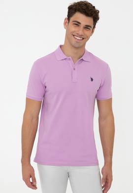 Erkek Eflatun Basic Tişört - 50232303260