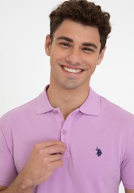 Erkek Eflatun Basic Tişört - 50232303260