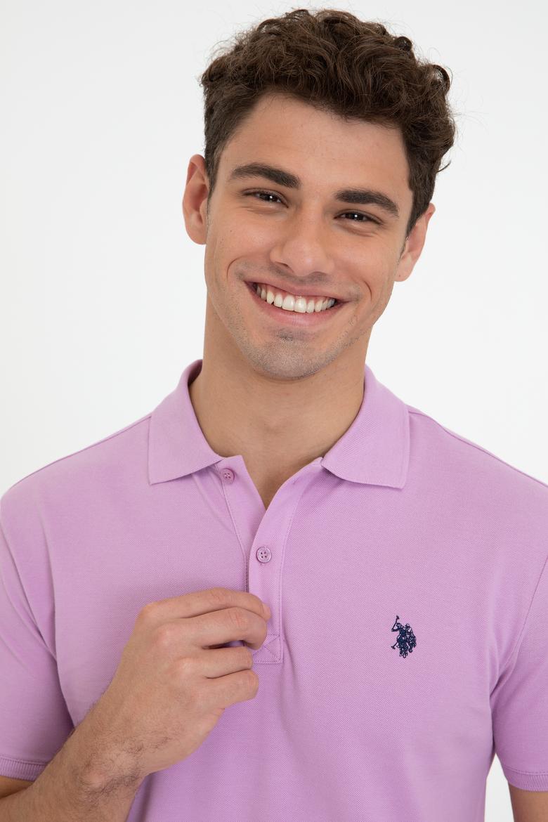 Erkek Eflatun Basic Tişört - 50232303260