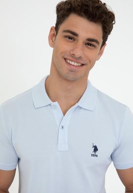 Erkek Mavi Basic Tişört - 50232308032