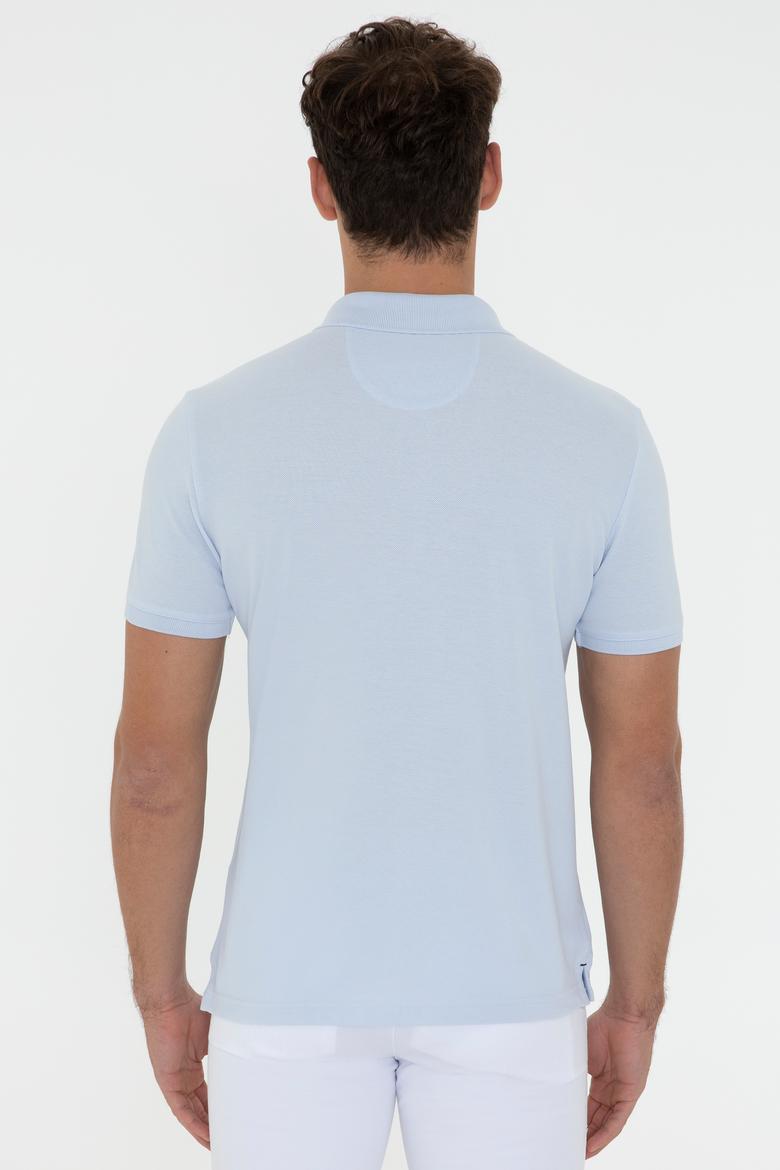 Erkek Mavi Basic Tişört - 50232308032